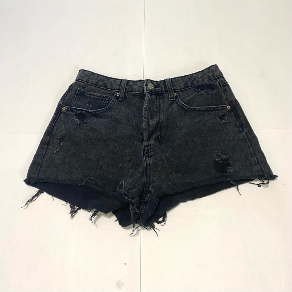 78. Wild Fable Distressed Black Denim Shorts